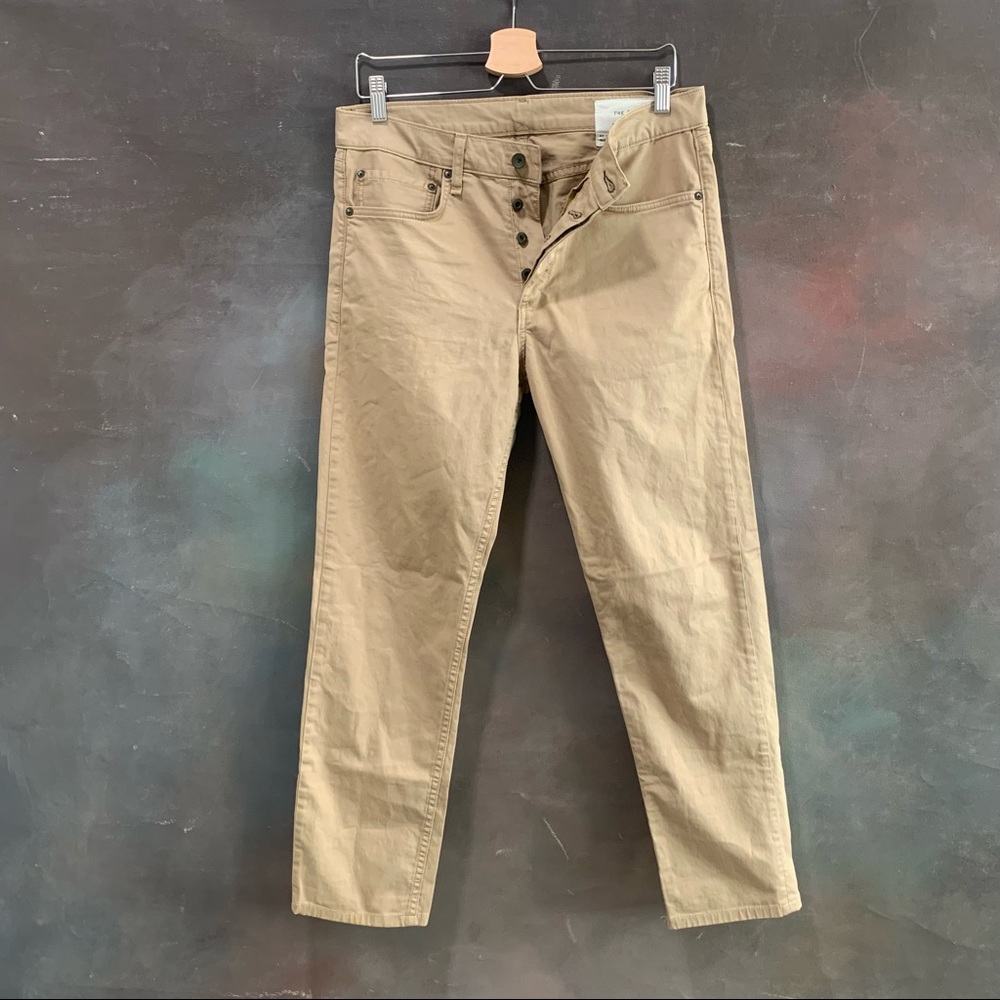 Rag & Bone Standard Issue Pants Fit 2 Slim in Beige Size 32